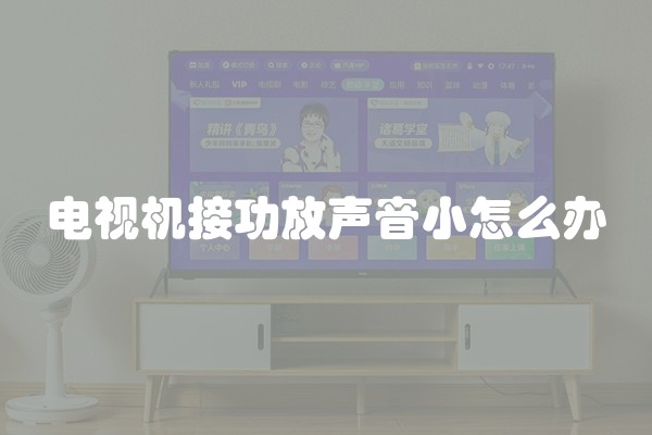 电视机接功放声音小怎么办