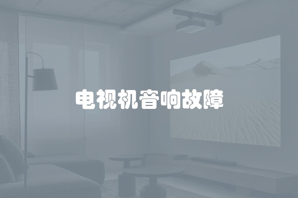 电视机音响故障