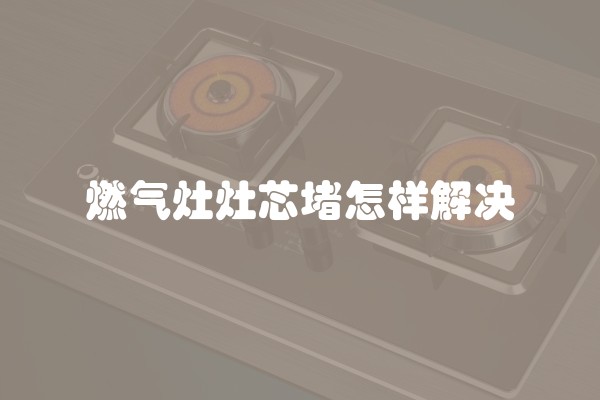 燃气灶灶芯堵怎样解决