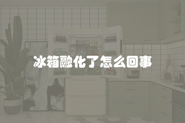 冰箱融化了怎么回事