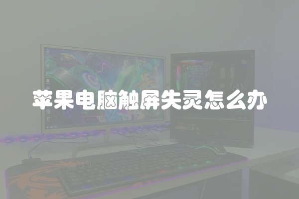 苹果电脑触屏失灵怎么办