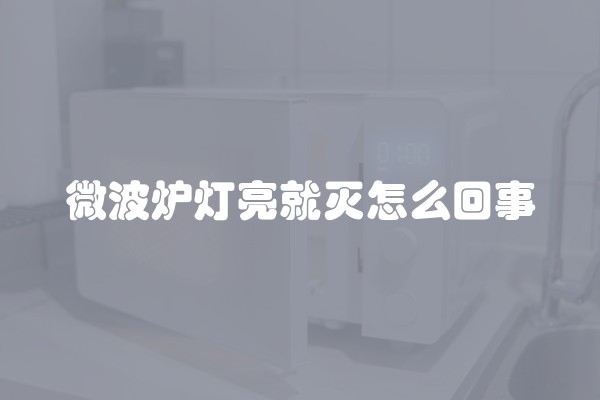 微波炉灯亮就灭怎么回事