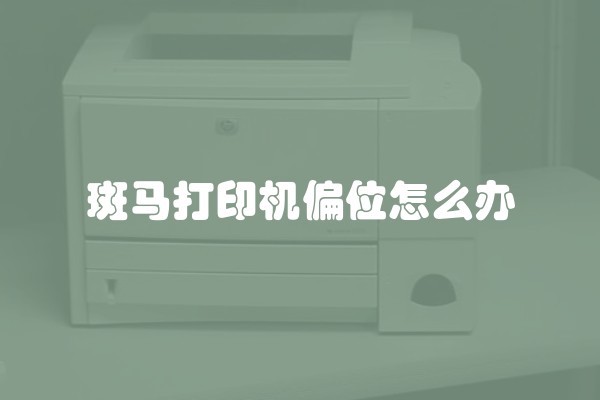 斑马打印机偏位怎么办