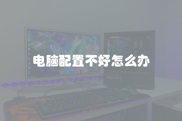 电脑配置不好怎么办