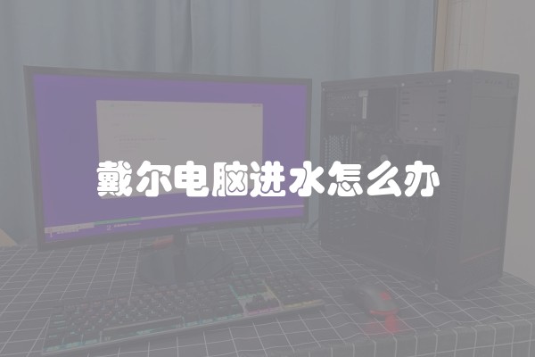 戴尔电脑进水怎么办