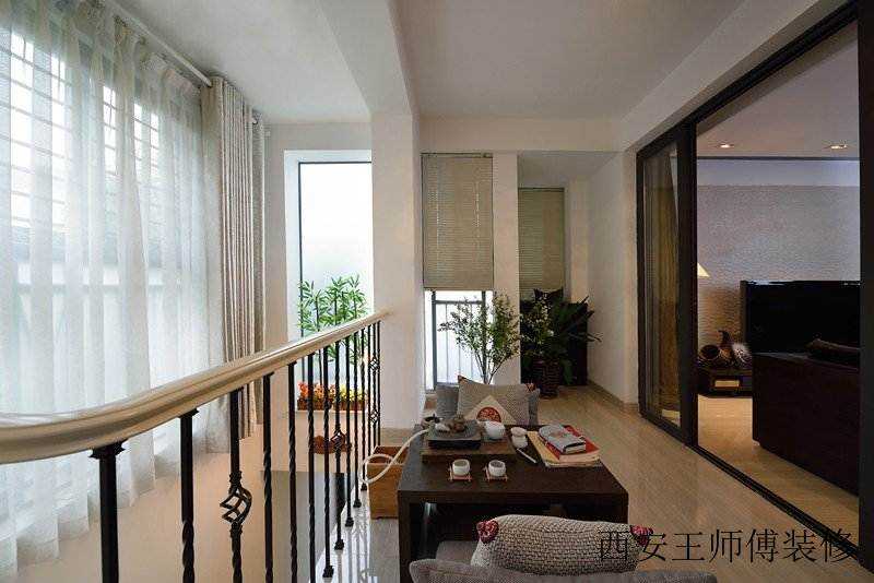 家庭现代空间设计护栏隔断装饰效果图