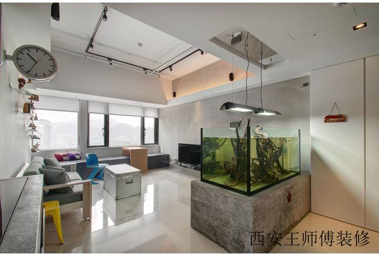 简约工业风家居养殖缸创意设计装修案例图