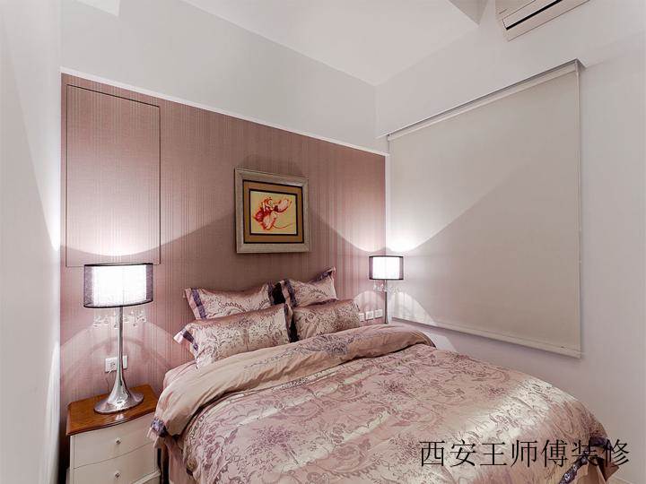 精美优雅现代简约小户型卧室床上用品装饰图