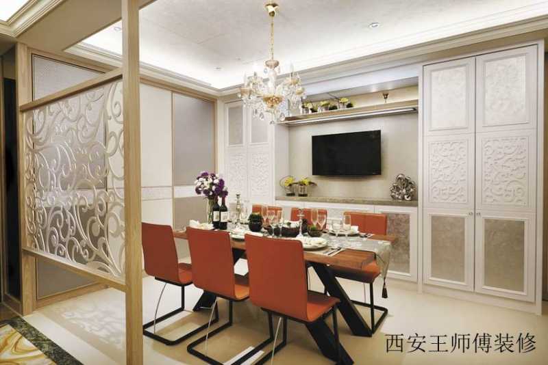 宜家风格餐厅餐边柜设计