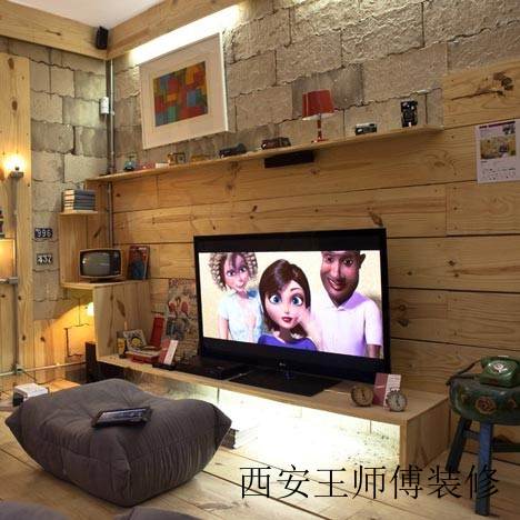 实木混搭小户型客厅案例图