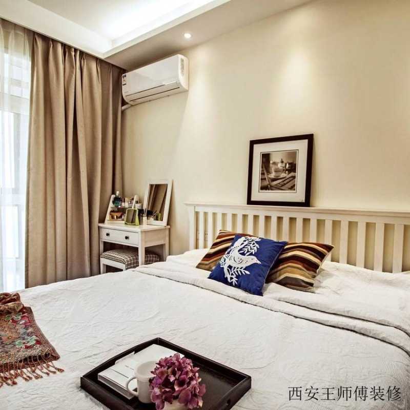 时尚北欧卧室软装装饰效果图