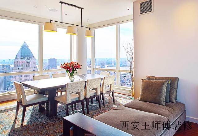 现代时尚设计 餐厅采光窗效果图