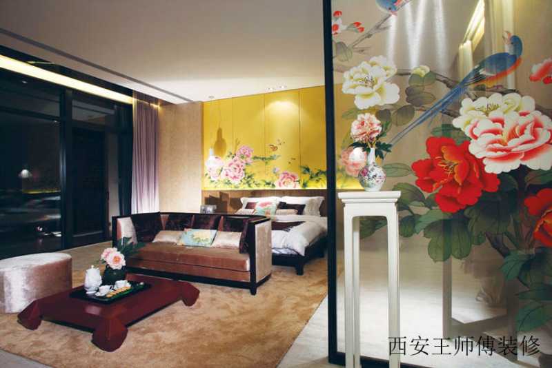 古典中式风格卧室搭配效果图