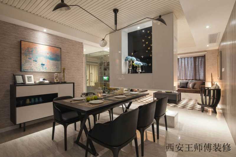 美式现代家居餐厅装修图