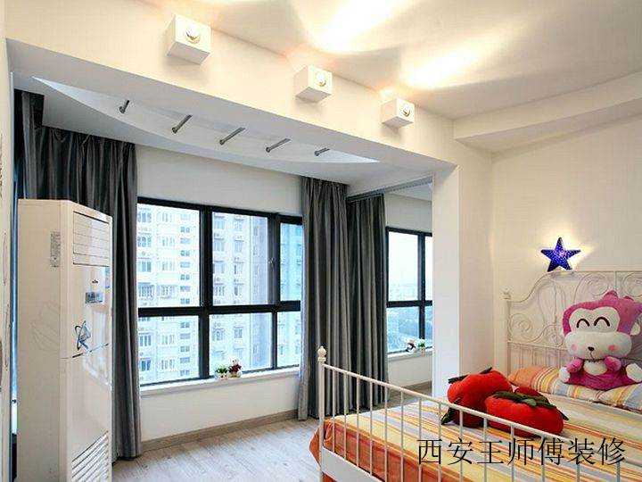 时尚精美现代风格儿童房隔断吊顶效果图