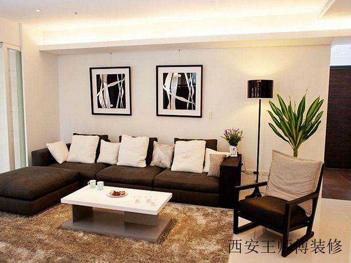 现代简约设计风格客厅沙发装饰图