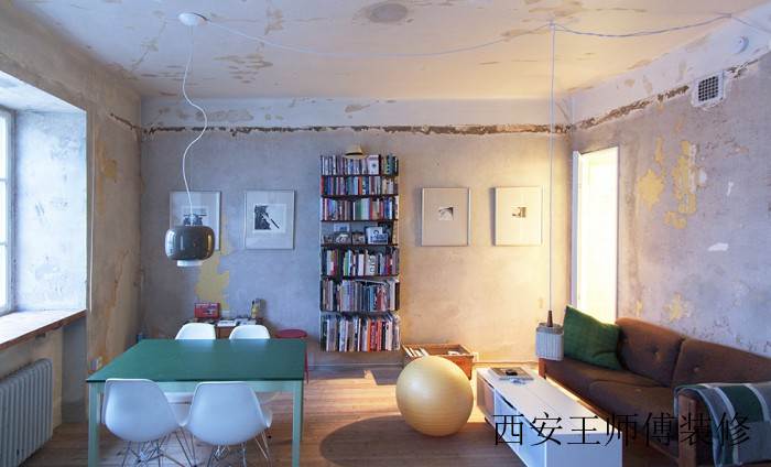 历史感北欧客餐厅一体装修设计效果图