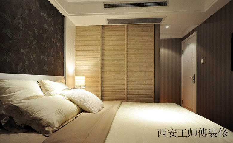 成熟现代风格卧室移门衣柜装饰图