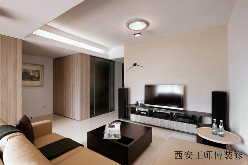 极简宜家风客厅 电视背景墙设计