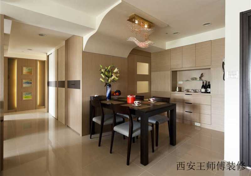 简约原木宜家装饰风格餐厅装修效果图