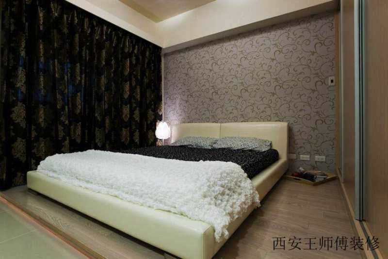摩登现代卧室窗帘效果图
