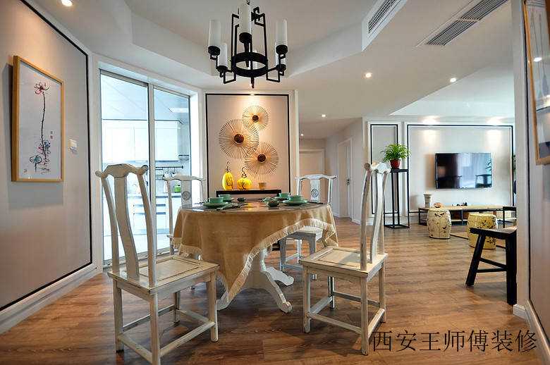 儒雅新中式餐厅设计装修图