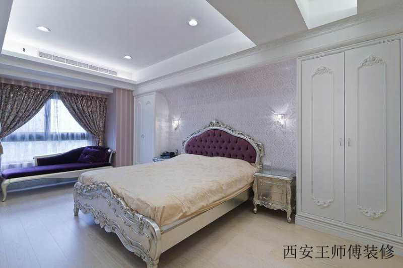 低奢唯美简欧卧室欣赏图