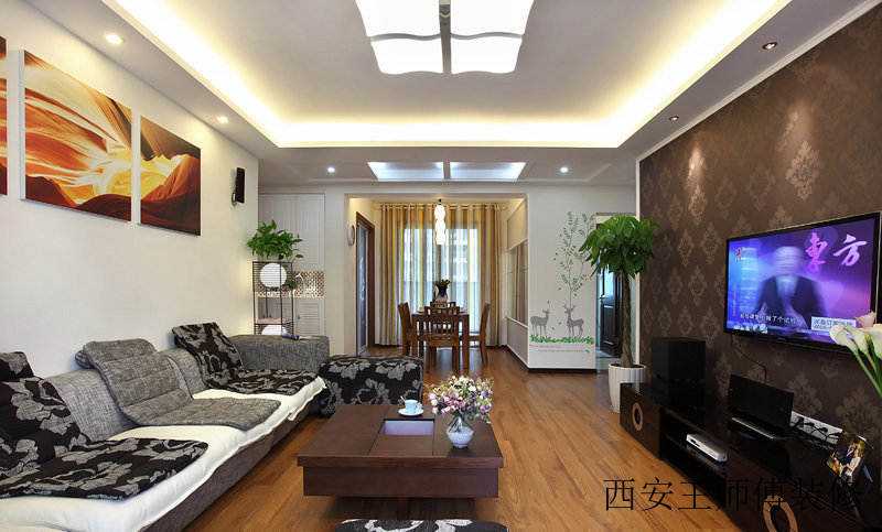 现代简约设计装修小户型室内装饰欣赏图