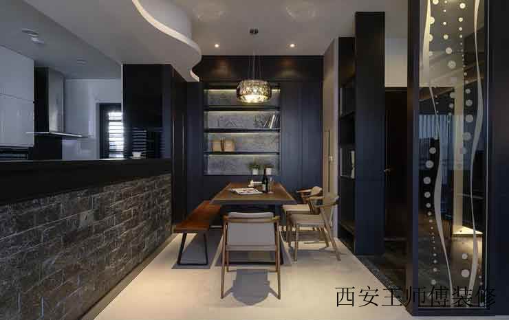 文艺创新后现代餐厨房隔断设计装修图