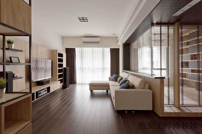 简约现代设计客厅隔断背景墙装饰效果图