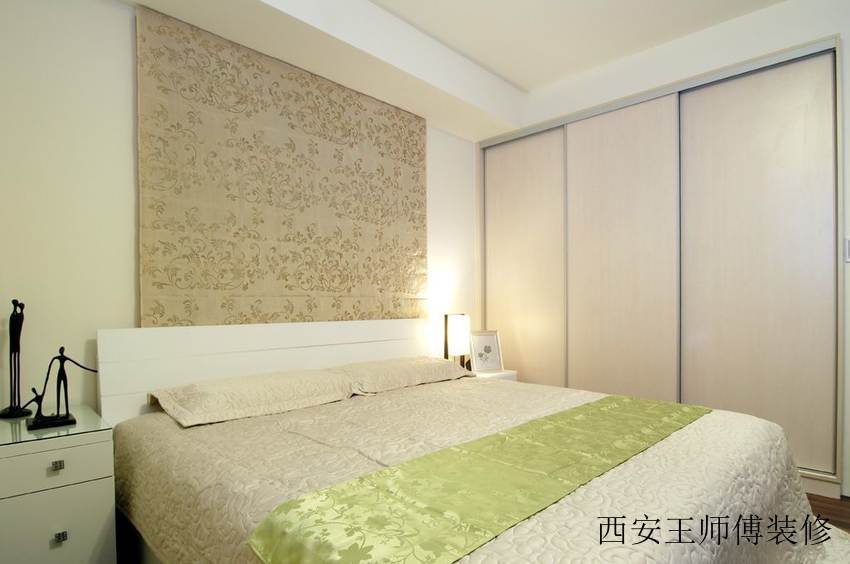 现代简约装修卧室局部图