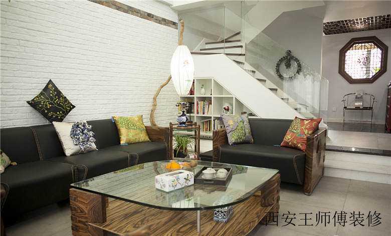 清新简中式现代复式装饰图