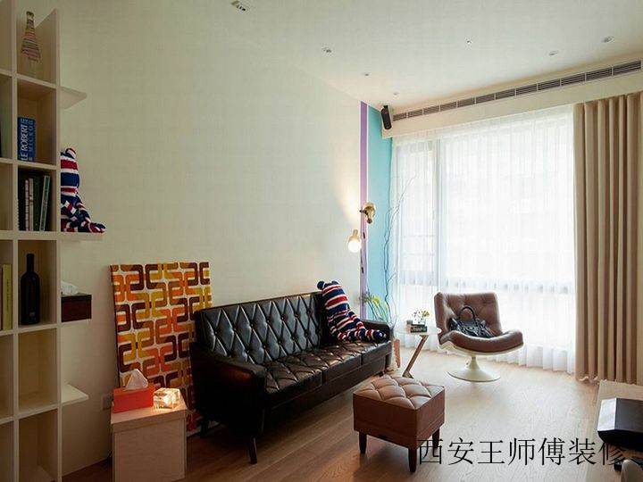 现代设计风格小户型公寓客厅装修图