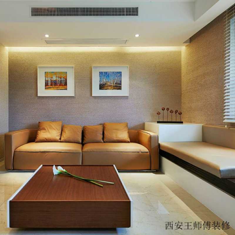 优雅现代简约客厅双人沙发装饰图