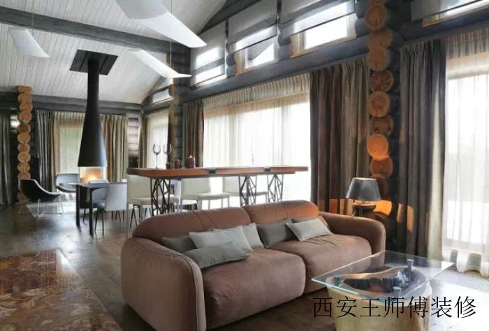 东南亚气息家居室内窗帘装饰效果图