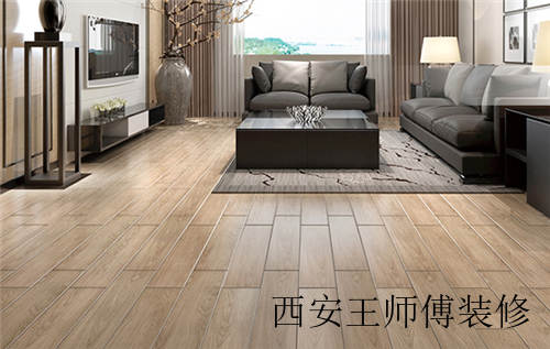 木纹地砖家用效果图 使用防木纹地板砖有什么好处