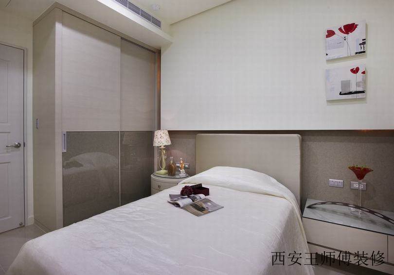 纯净简洁现代一居卧室效果图