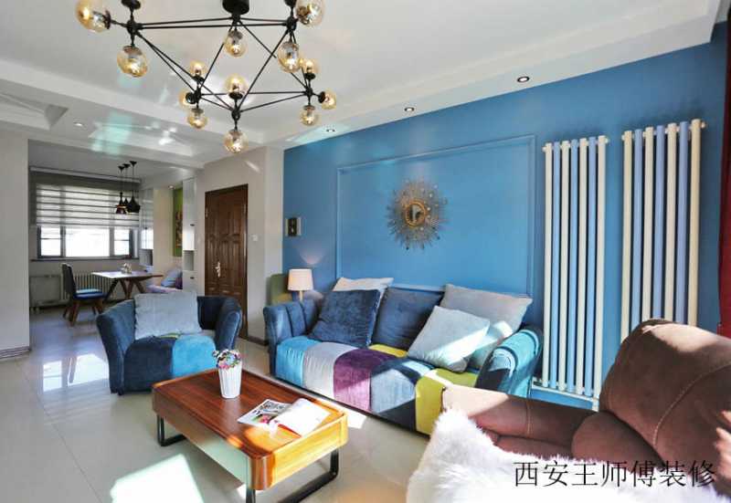 亮丽多彩现代装饰风格公寓装潢效果图