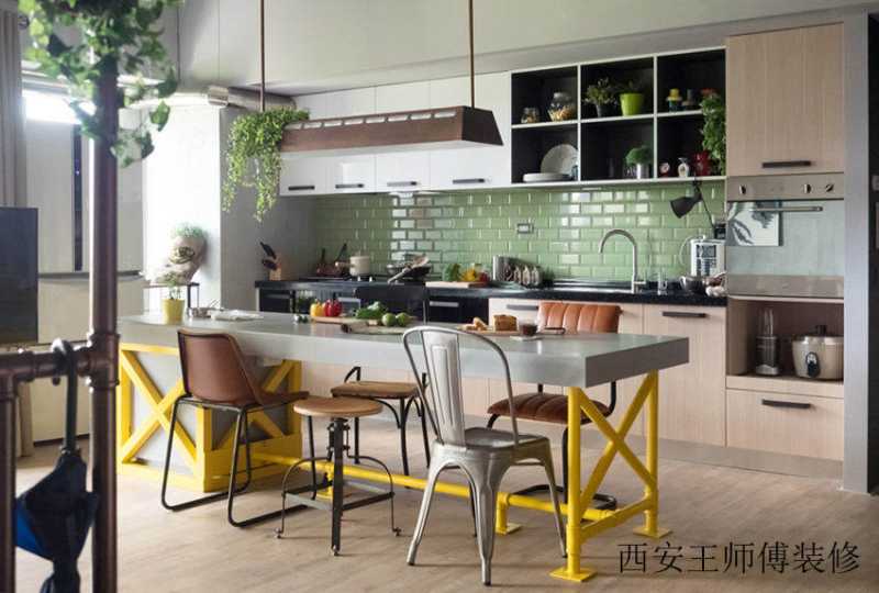 时尚混搭餐厨房装修案例图