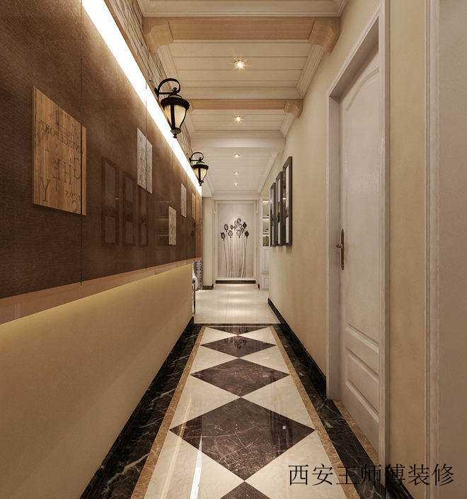 现代欧式风玄关吊顶设计