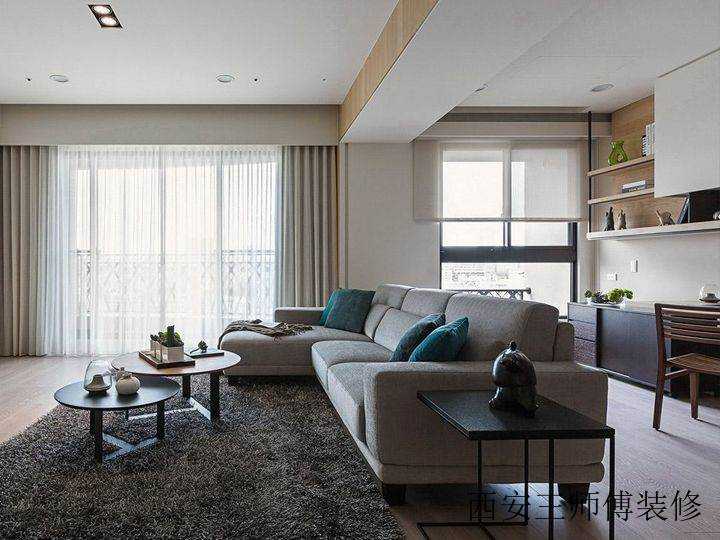 时尚简约客厅沙发布置效果图
