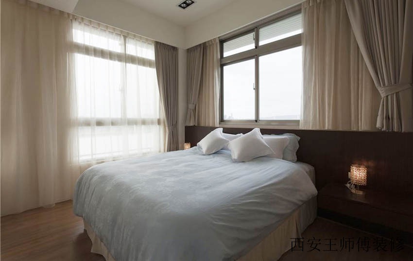 温馨宜家设计卧室窗帘装饰效果图