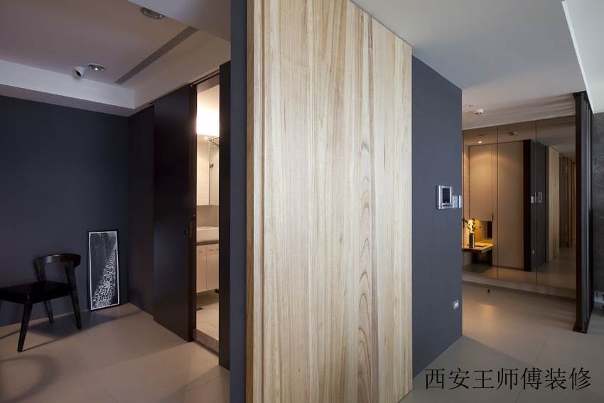 沉稳现代家居隔断设计