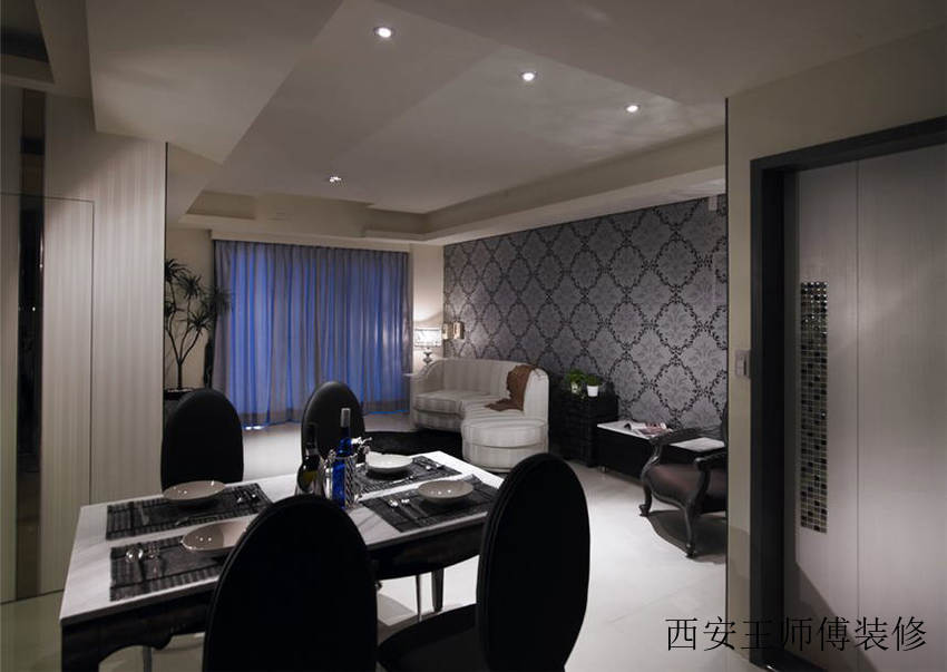 后现代风三居室内吊顶设计