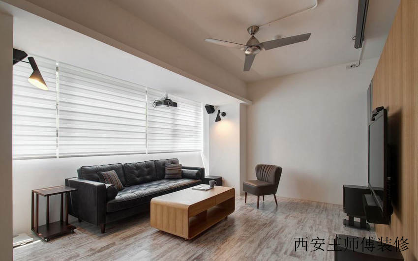 简约原木环保公寓客厅欣赏图