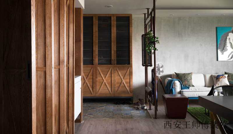 自然混搭风玄关装饰图