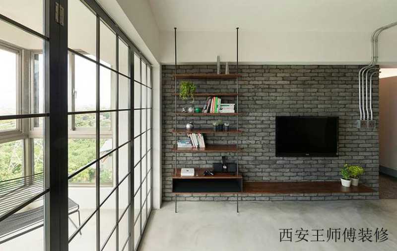 后现代工业风 家居电视背景墙设计