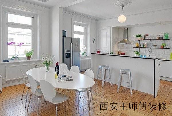 时尚简欧公寓餐厨房设计