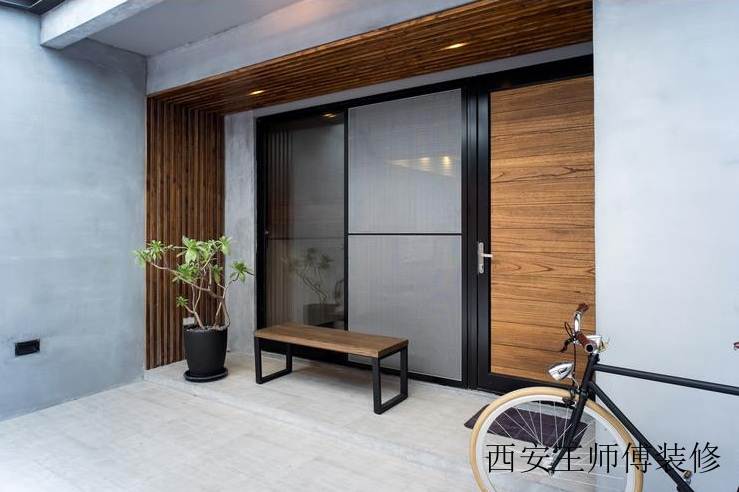 实木简约公寓阳台效果图