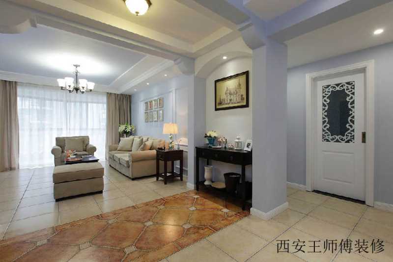 乡村古朴田园风格三居室内装修效果图